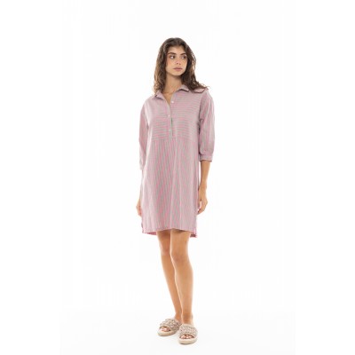 B347 - Type - BEACHWEAR STRIPE PINK GREEN- (B347) B347 - Type - BEACHWEAR STRIPE PINK GREEN- (B347)