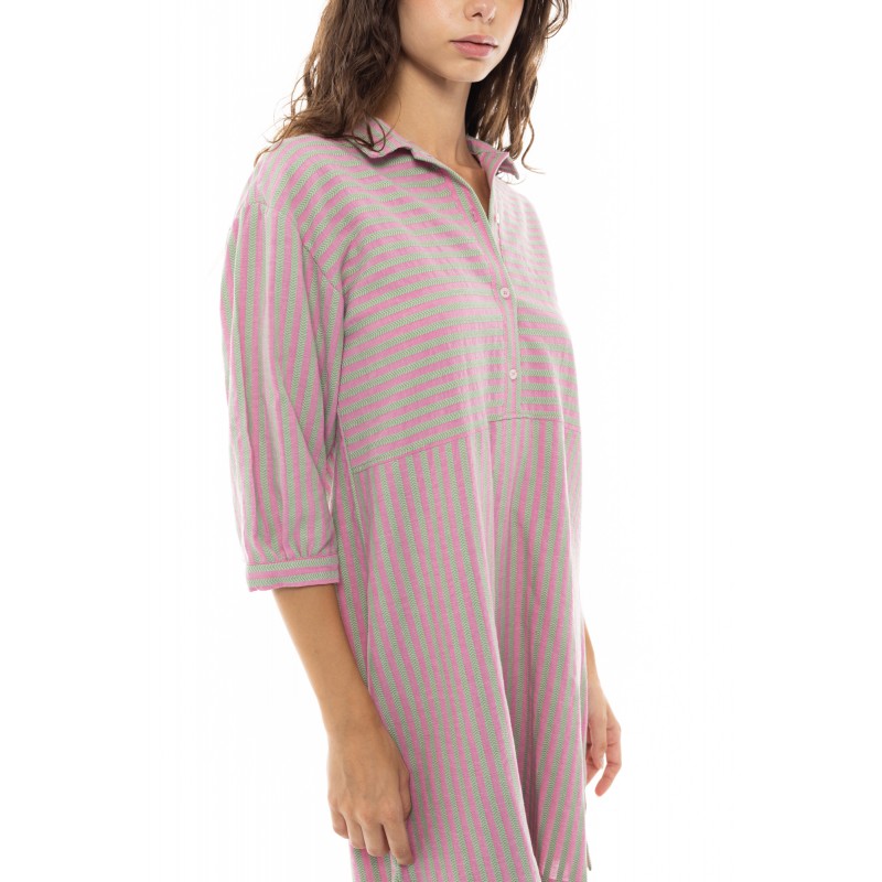 B347 - Type - BEACHWEAR STRIPE PINK GREEN- (B347) B347 - Type - BEACHWEAR STRIPE PINK GREEN- (B347)