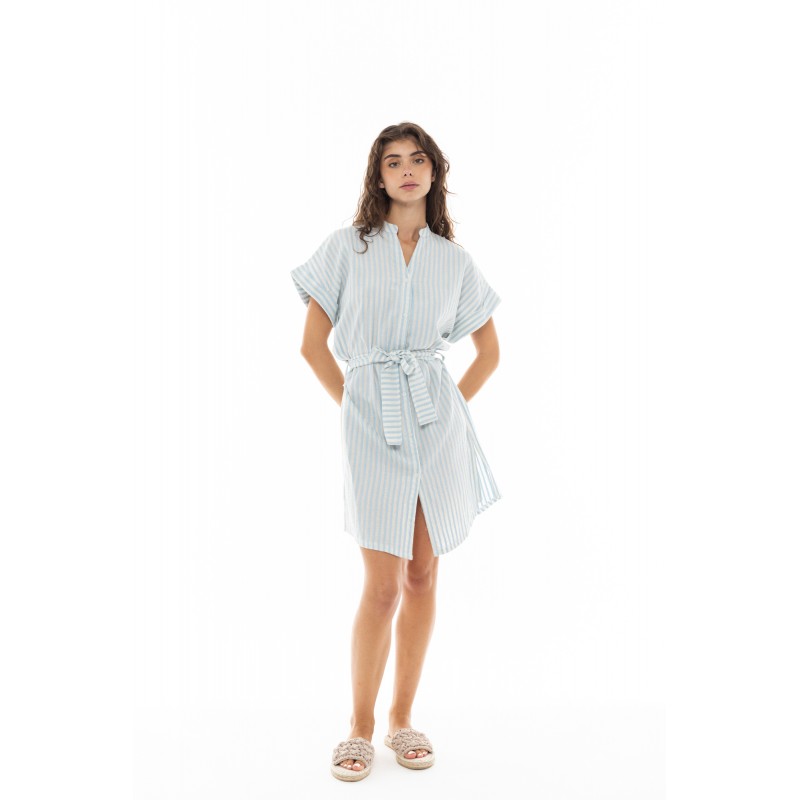 B355 - Blue Cloud - BEACHWEAR STRIPE PAL- (B355) B355 - Blue Cloud - BEACHWEAR STRIPE PAL- (B355)