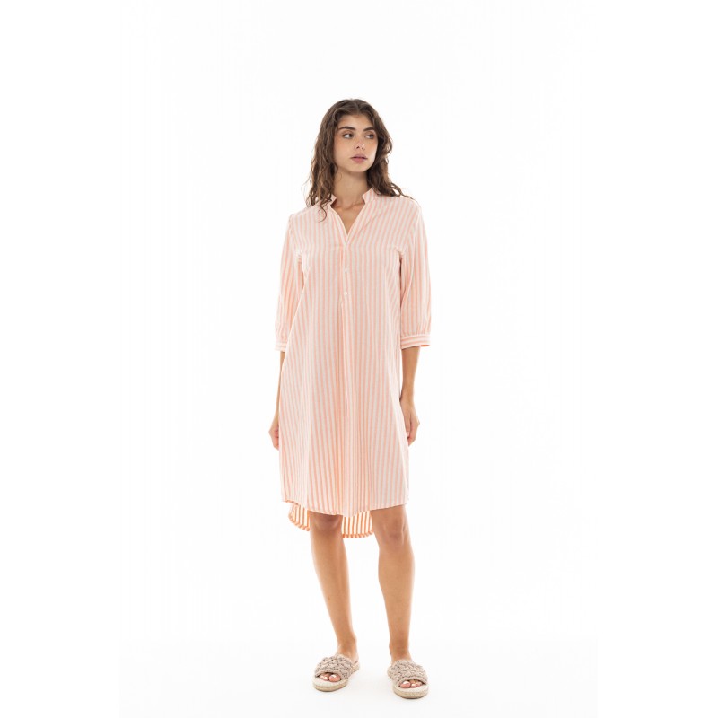 B356 - Orange - BEACHWEAR STRIPE PAL- (B356) B356 - Orange - BEACHWEAR STRIPE PAL- (B356)