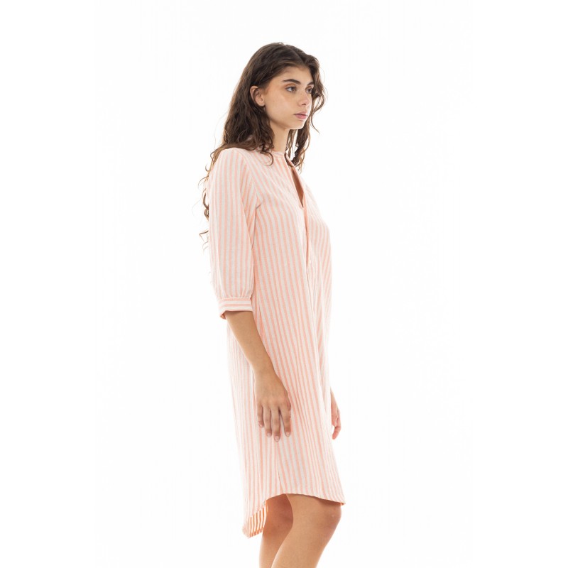 B356 - Orange - BEACHWEAR STRIPE PAL- (B356) B356 - Orange - BEACHWEAR STRIPE PAL- (B356)