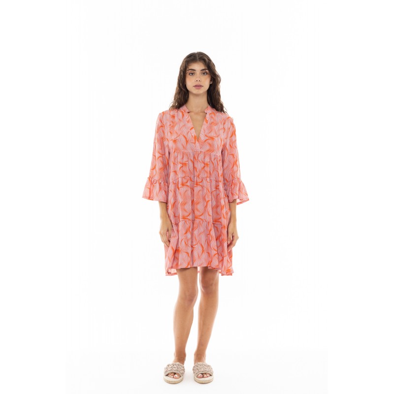 B372 - Type - BEACHWEAR ORANGE WAVES- (B372) B372 - Type - BEACHWEAR ORANGE WAVES- (B372)