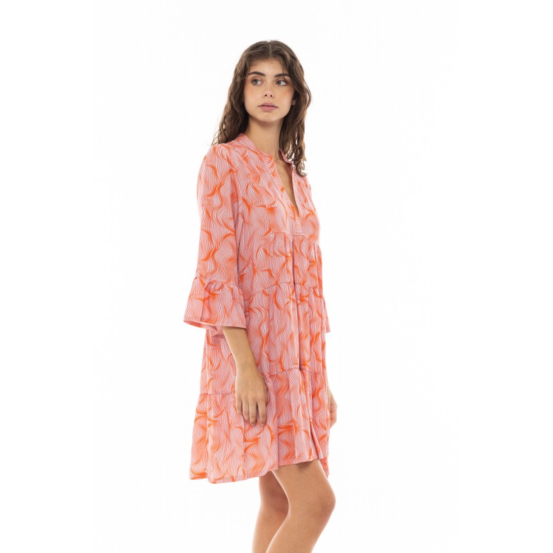 B372 - Type - BEACHWEAR ORANGE WAVES- (B372) B372 - Type - BEACHWEAR ORANGE WAVES- (B372)