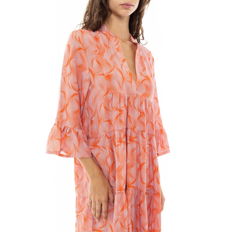 B372 - Type - BEACHWEAR ORANGE WAVES- (B372) B372 - Type - BEACHWEAR ORANGE WAVES- (B372)