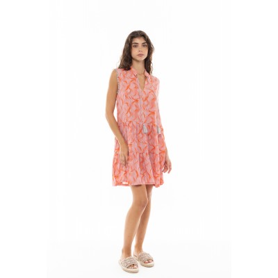 B373 - Type - BEACHWEAR ORANGE WAVES- (B373) B373 - Type - BEACHWEAR ORANGE WAVES- (B373)