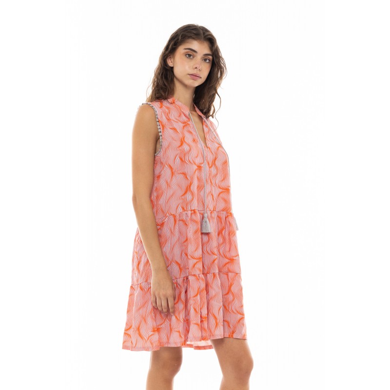 B373 - Type - BEACHWEAR ORANGE WAVES- (B373) B373 - Type - BEACHWEAR ORANGE WAVES- (B373)