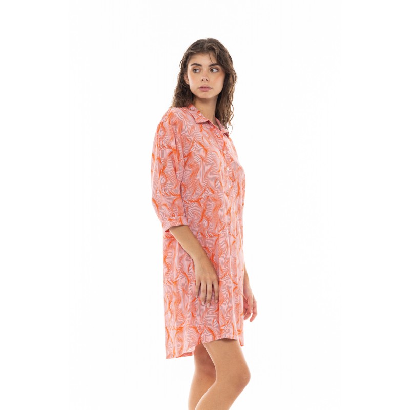 B374 - Type - BEACHWEAR ORANGE WAVES- (B374) B374 - Type - BEACHWEAR ORANGE WAVES- (B374)