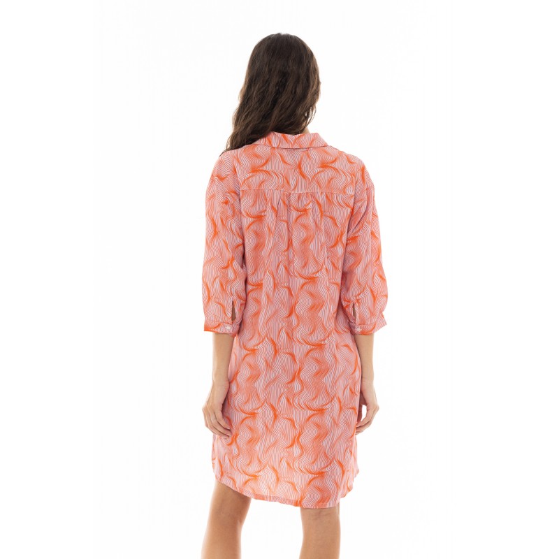 B374 - Type - BEACHWEAR ORANGE WAVES- (B374) B374 - Type - BEACHWEAR ORANGE WAVES- (B374)