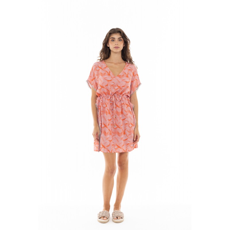 B377 - Type - BEACHWEAR ORANGE WAVES- (B377) B377 - Type - BEACHWEAR ORANGE WAVES- (B377)