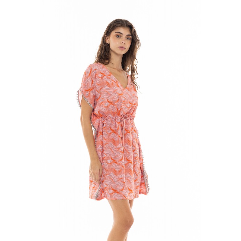 B377 - Type - BEACHWEAR ORANGE WAVES- (B377) B377 - Type - BEACHWEAR ORANGE WAVES- (B377)