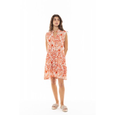 B380 - Type - BEACHWEAR ORANGE FLOWER- (B380)