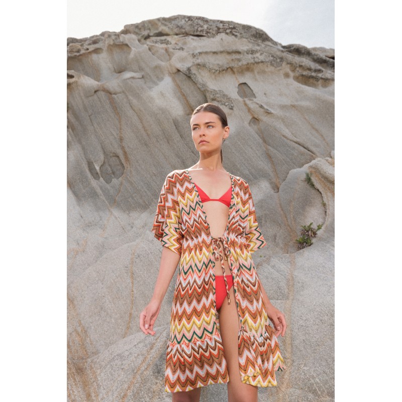 B416 - Type - BEACHWEAR EMBRODERY RAINBOW- (B416)