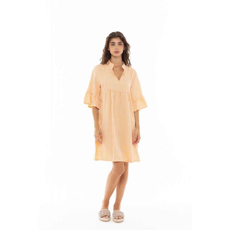 B419 - PeachSkin - BEACHWEAR MODERN CHECK- (B419) B419 - PeachSkin - BEACHWEAR MODERN CHECK- (B419)