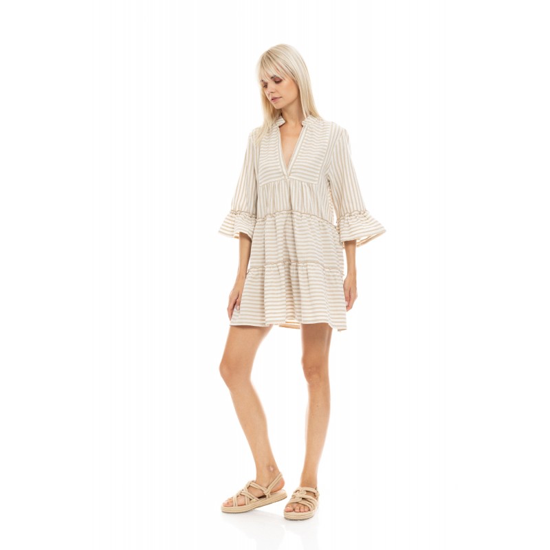 B432 - Black - BEACHWEAR STRIPE SAND- (B432) B432 - Black - BEACHWEAR STRIPE SAND- (B432)