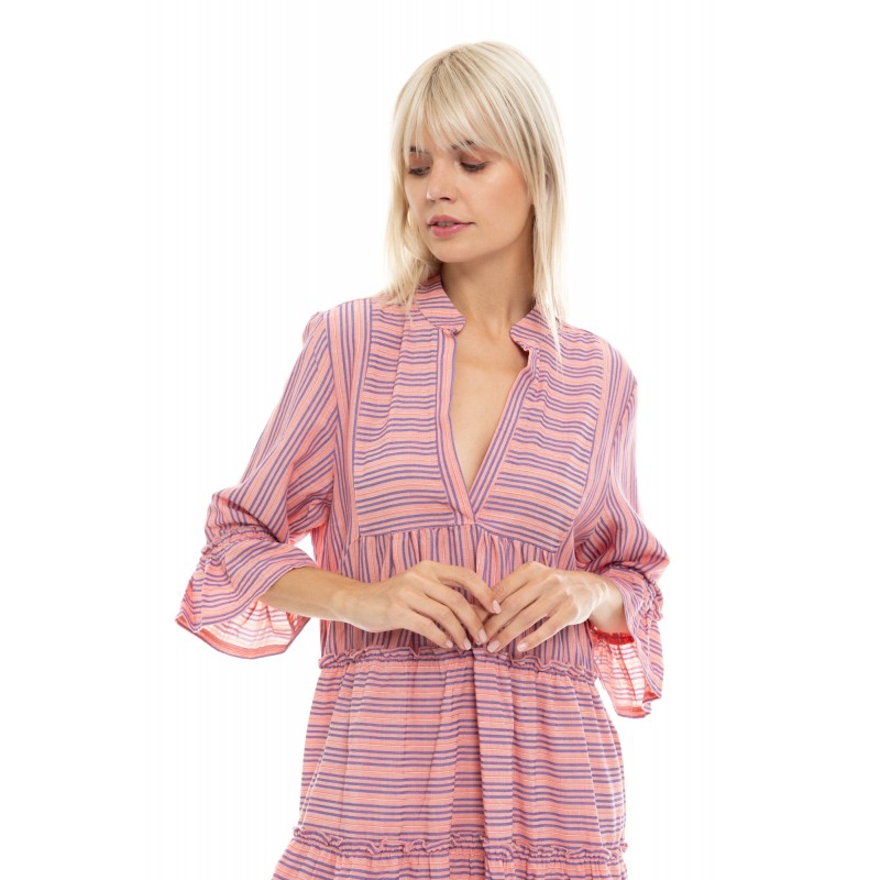 B441 - Type - BEACHWEAR STRIPE PINK- (B441)