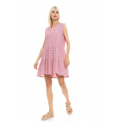 B442 - Type - BEACHWEAR STRIPE PINK- (B442)