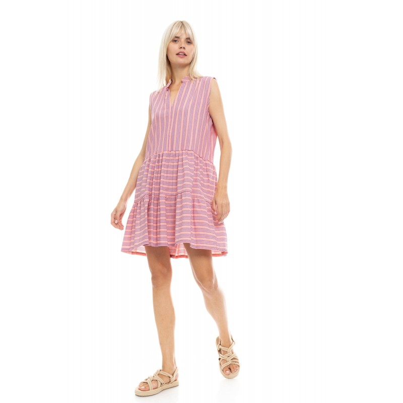 B442 - Type - BEACHWEAR STRIPE PINK- (B442)