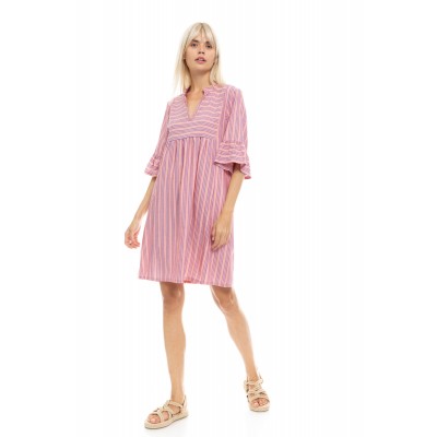 B443 - Type - BEACHWEAR STRIPE PINK- (B443)