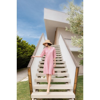 B444 - Type - BEACHWEAR STRIPE PINK- (B444)