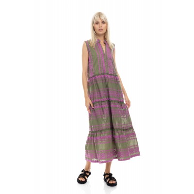B489 - Type - BEACHWEAR LONG EMBRODERY MAGENTA- (B489) B489 - Type - BEACHWEAR LONG EMBRODERY MAGENTA- (B489)
