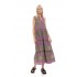 B489 - Type - BEACHWEAR LONG EMBRODERY MAGENTA- (B489)