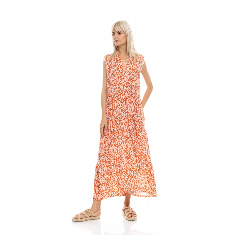 B502 - Type - BEACHWEAR LONG CORAL- (B502) B502 - Type - BEACHWEAR LONG CORAL- (B502)