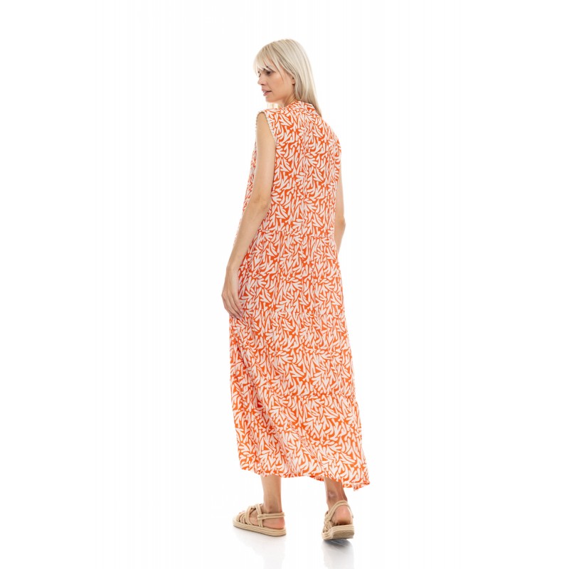 B502 - Type - BEACHWEAR LONG CORAL- (B502) B502 - Type - BEACHWEAR LONG CORAL- (B502)
