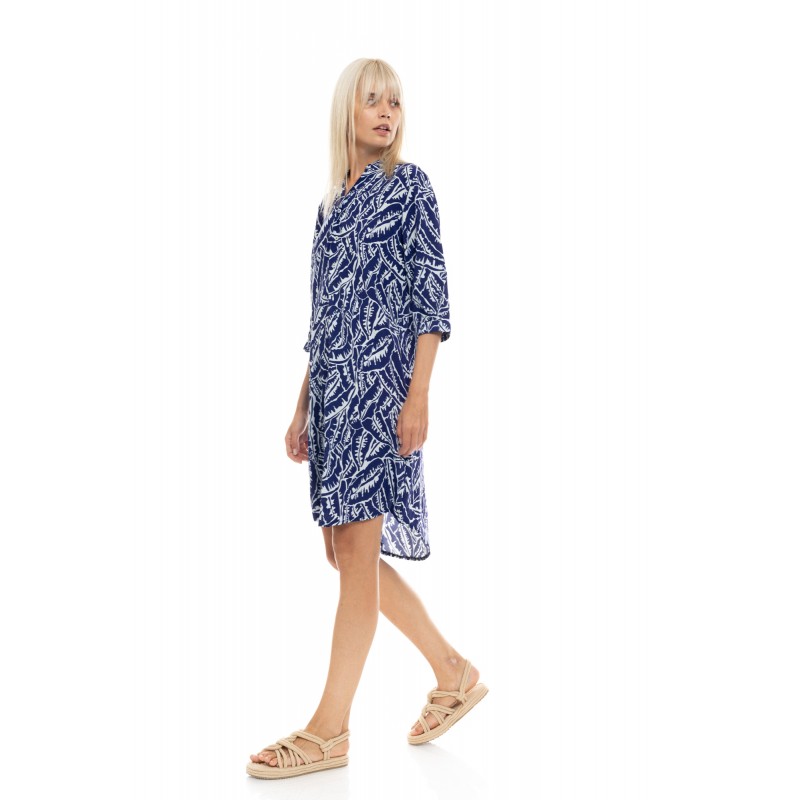 B514 - Type - BEACHWEAR BLUE PALM- (B514)