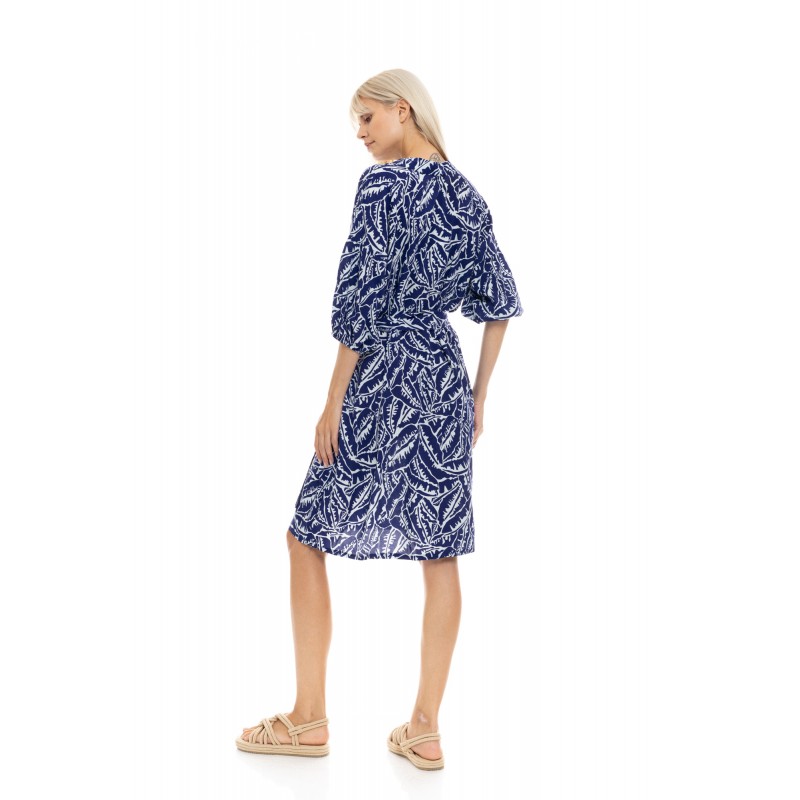 B515 - Type - BEACHWEAR BLUE PALM- (B515) B515 - Type - BEACHWEAR BLUE PALM- (B515)