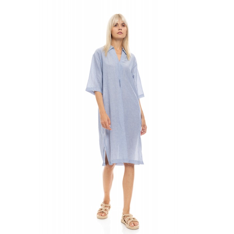 B527 - Type - BEACHWEAR BLUE STRIPE- (B527)