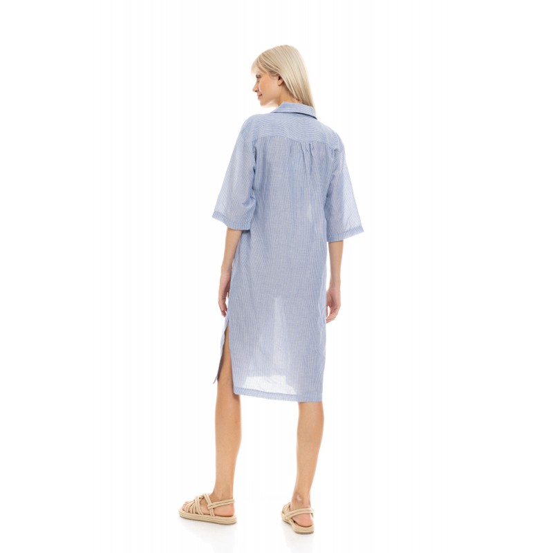 B527 - Type - BEACHWEAR BLUE STRIPE- (B527)