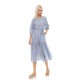 B528 - Type - BEACHWEAR BLUE STRIPE LONG- (B528) B528 - Type - BEACHWEAR BLUE STRIPE LONG- (B528)