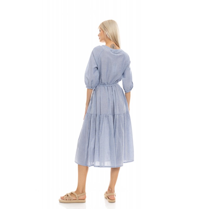 B528 - Type - BEACHWEAR BLUE STRIPE LONG- (B528) B528 - Type - BEACHWEAR BLUE STRIPE LONG- (B528)