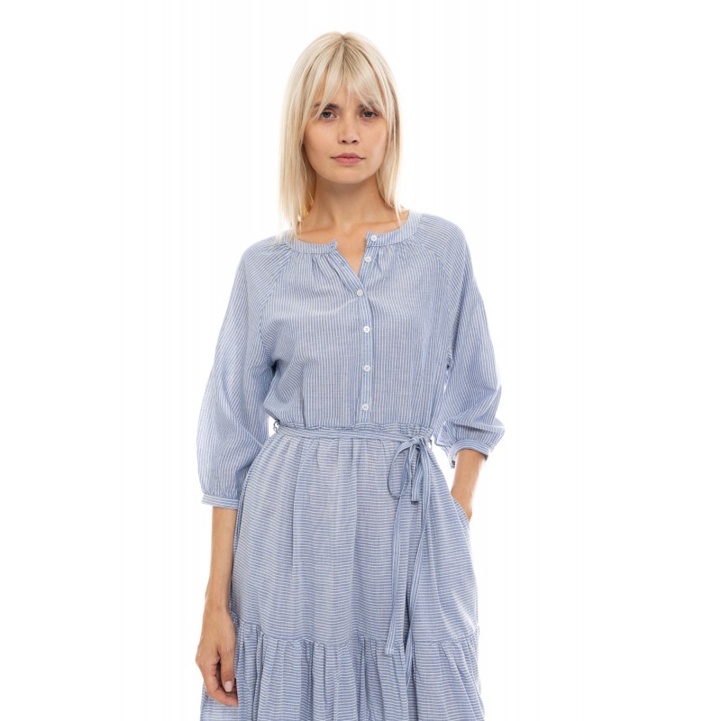 B528 - Type - BEACHWEAR BLUE STRIPE LONG- (B528) B528 - Type - BEACHWEAR BLUE STRIPE LONG- (B528)