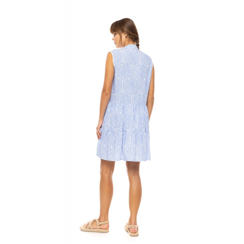 B550 - Type - BEACHWEAR ICE BLUE GEO- (B550) B550 - Type - BEACHWEAR ICE BLUE GEO- (B550)