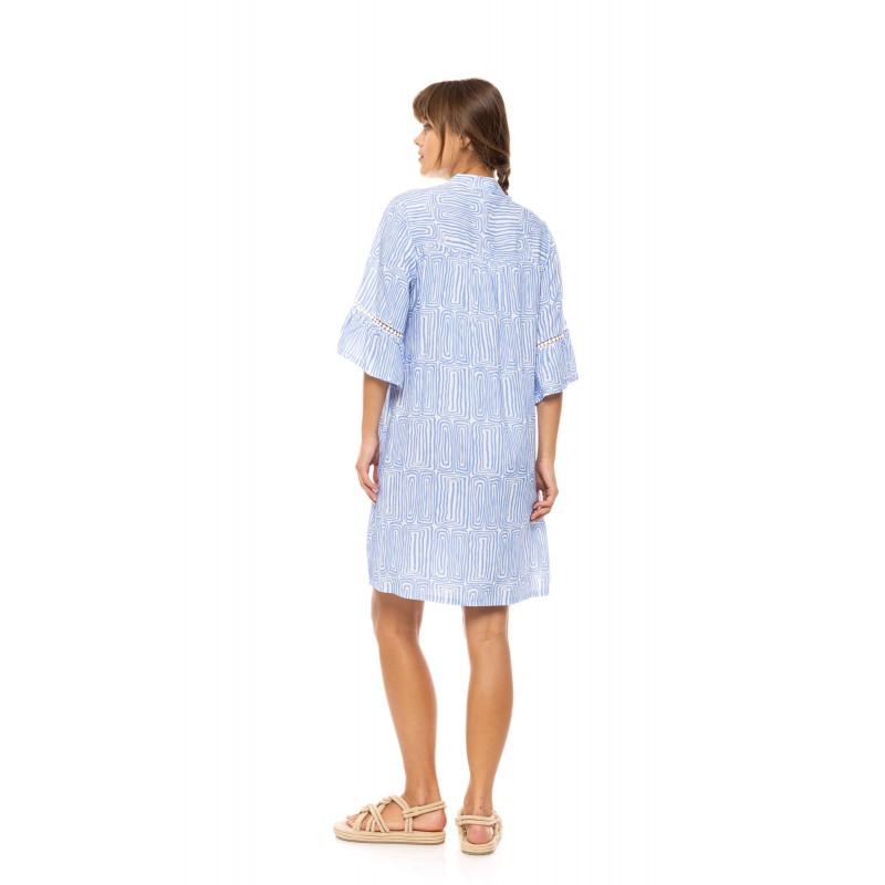 B552 - Type - BEACHWEAR ICE BLUE GEO- (B552)