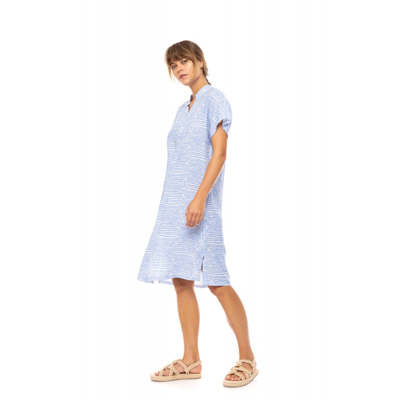 B553 - Type - BEACHWEAR ICE BLUE GEO- (B553)