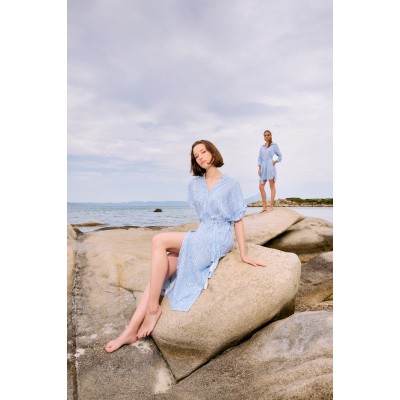 B554 - Type - BEACHWEAR MIDI ICE BLUE GEO- (B554) B554 - Type - BEACHWEAR MIDI ICE BLUE GEO- (B554)