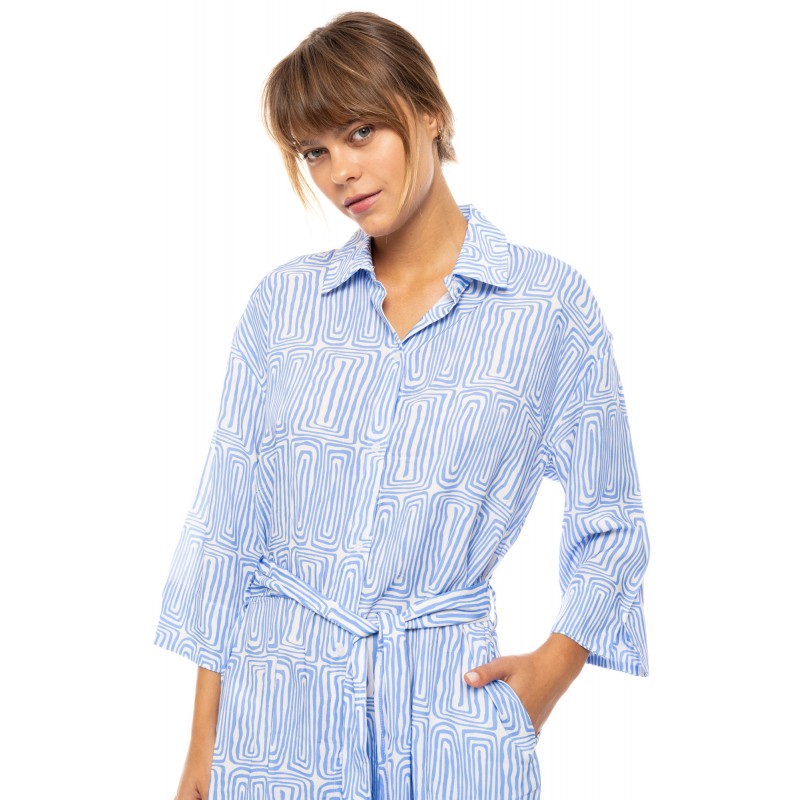 B555 - Type - BEACHWEAR ICE BLUE GEO- (B555) B555 - Type - BEACHWEAR ICE BLUE GEO- (B555)