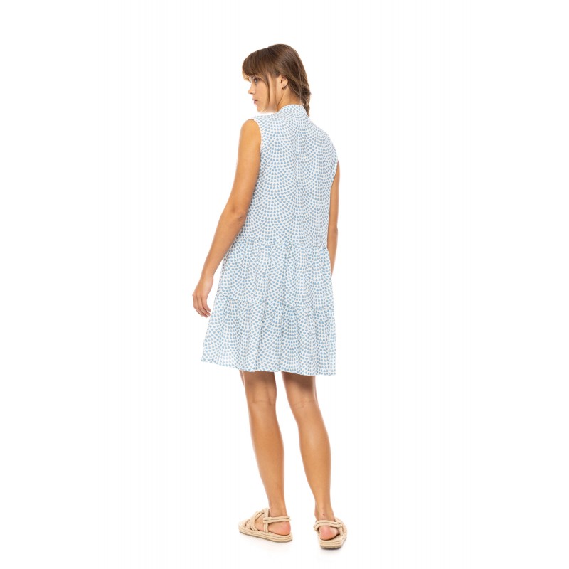 B557 - Type - BEACHWEAR VISTA BLUE & CREAM- (B557) B557 - Type - BEACHWEAR VISTA BLUE & CREAM- (B557)