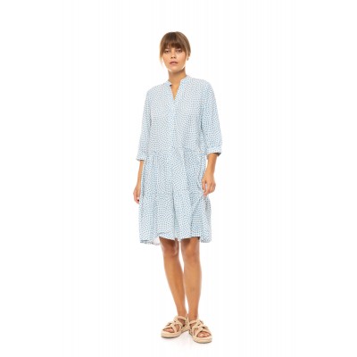 B558 - Type - BEACHWEAR VISTA BLUE & CREAM- (B558) B558 - Type - BEACHWEAR VISTA BLUE & CREAM- (B558)