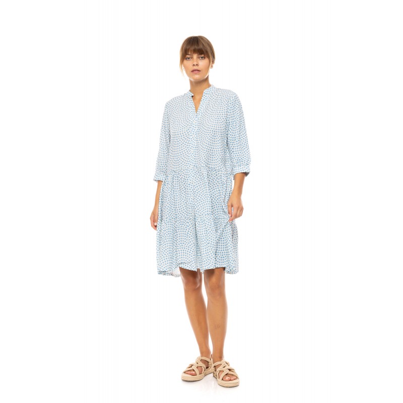 B558 - Type - BEACHWEAR VISTA BLUE & CREAM- (B558) B558 - Type - BEACHWEAR VISTA BLUE & CREAM- (B558)