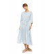 B560 - Type - BEACHWEAR LONG VISTA BLUE & CREAM- (B560) B560 - Type - BEACHWEAR LONG VISTA BLUE & CREAM- (B560)