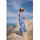 B574 - Type - BEACHWEAR LONG ABSTRACT FLORAL- (B574) B574 - Type - BEACHWEAR LONG ABSTRACT FLORAL- (B574)