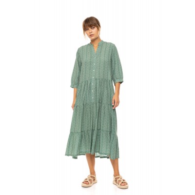B586 - Type - BEACHWEAR LONG JUGLE GREEN- (B586)