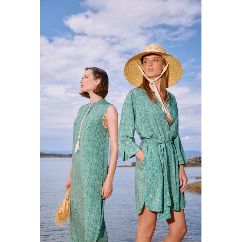 B588 - Type - BEACHWEAR JUGLE GREEN- (B588) B588 - Type - BEACHWEAR JUGLE GREEN- (B588)