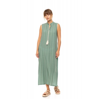 B590 - Type - BEACHWEAR LONG JUGLE GREEN- (B590)