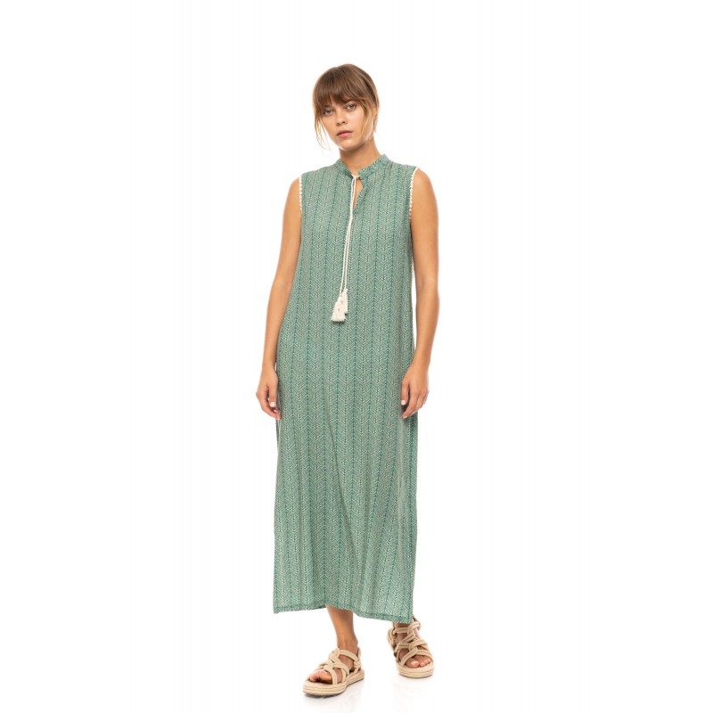 B590 - Type - BEACHWEAR LONG JUGLE GREEN- (B590) B590 - Type - BEACHWEAR LONG JUGLE GREEN- (B590)
