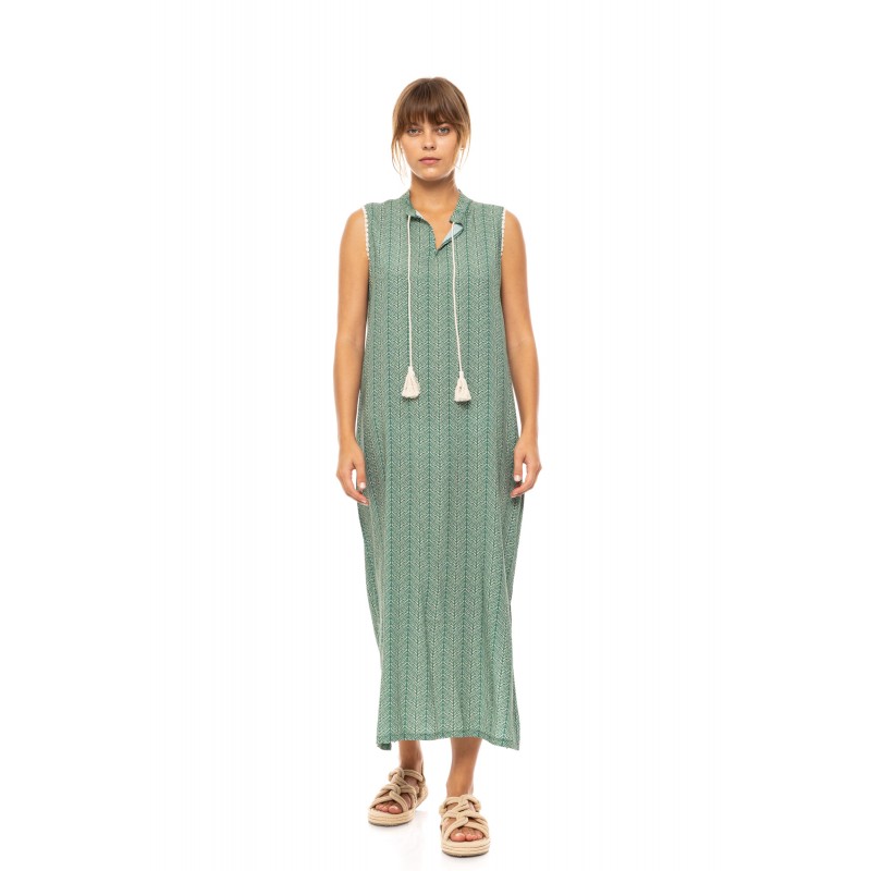 B590 - Type - BEACHWEAR LONG JUGLE GREEN- (B590) B590 - Type - BEACHWEAR LONG JUGLE GREEN- (B590)