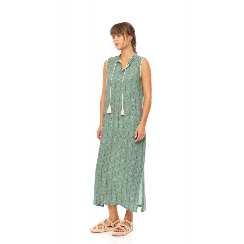 B590 - Type - BEACHWEAR LONG JUGLE GREEN- (B590) B590 - Type - BEACHWEAR LONG JUGLE GREEN- (B590)